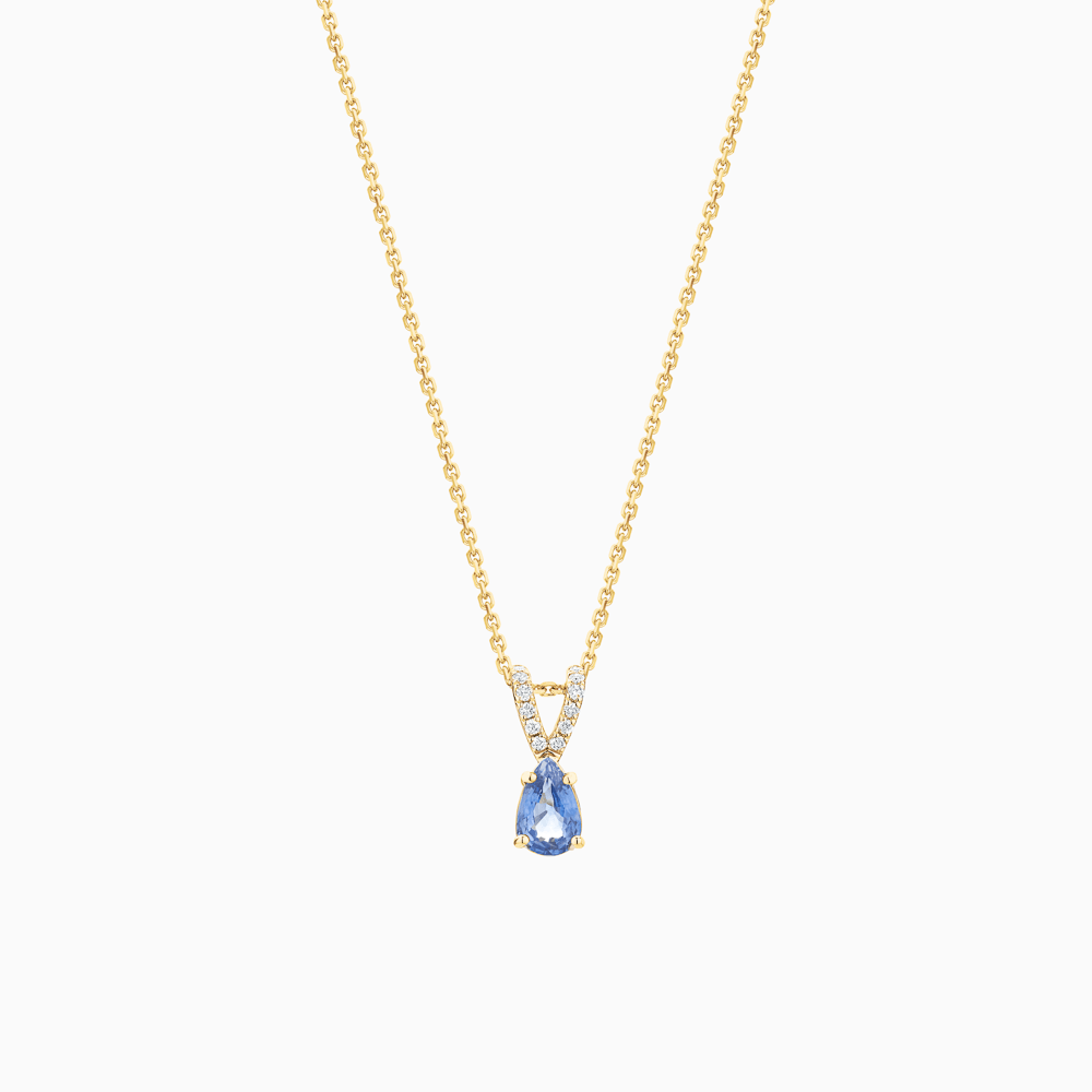 Natural blue sapphire pendant deals