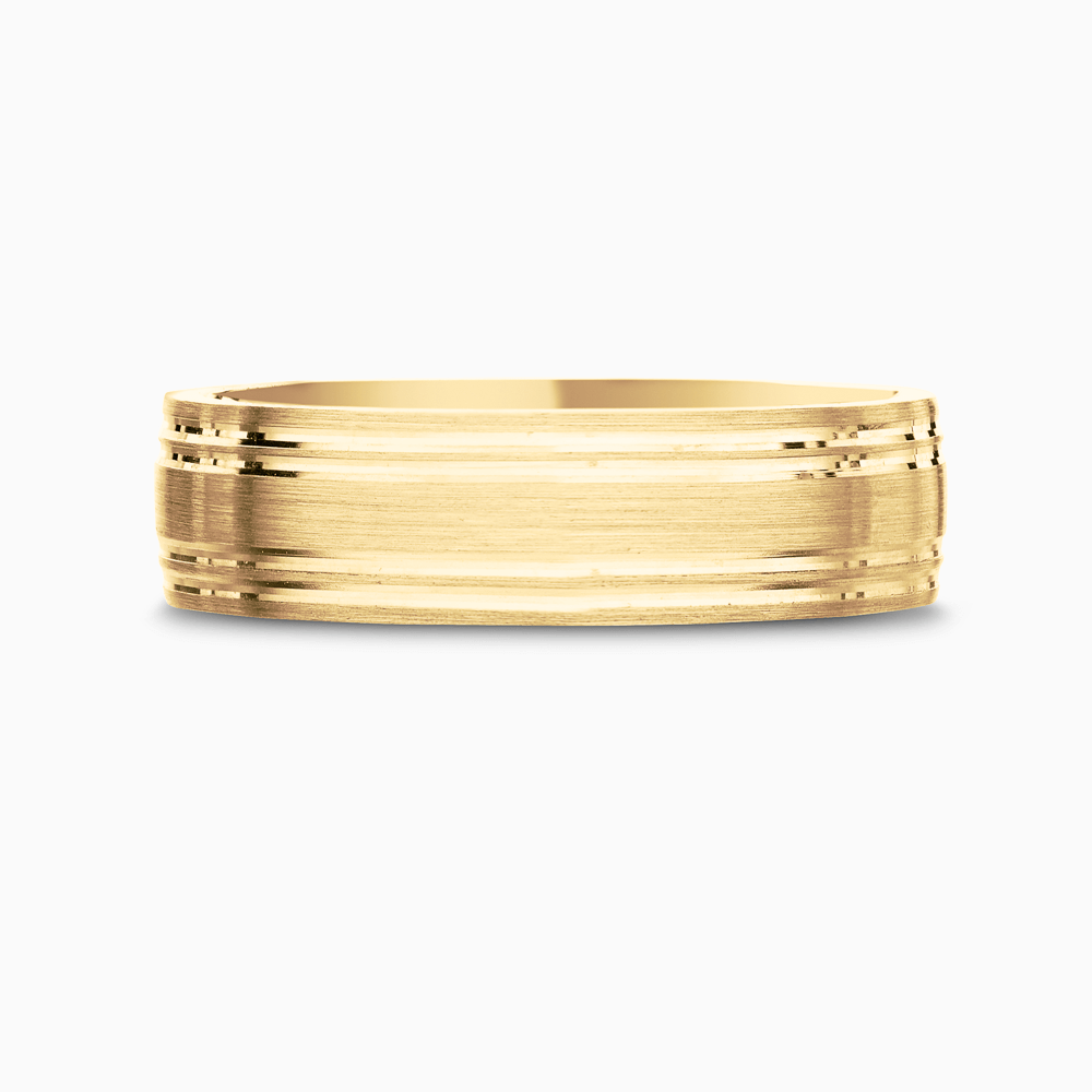 Grooved Wedding Ring Ecksand