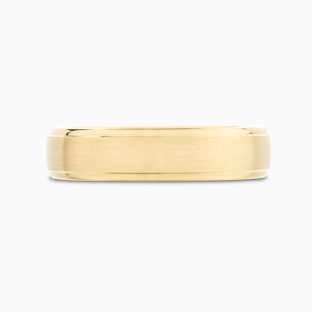 The Ecksand Thick Round-Edged Wedding Ring shown with Band: 5mm in 18k Yellow Gold