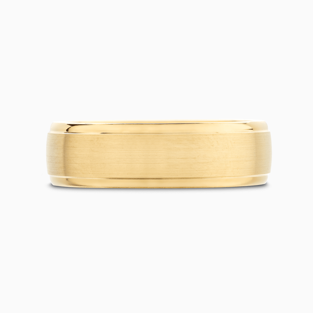 The Ecksand Thick Round-Edged Wedding Ring shown with Band: 6mm in 18k Yellow Gold