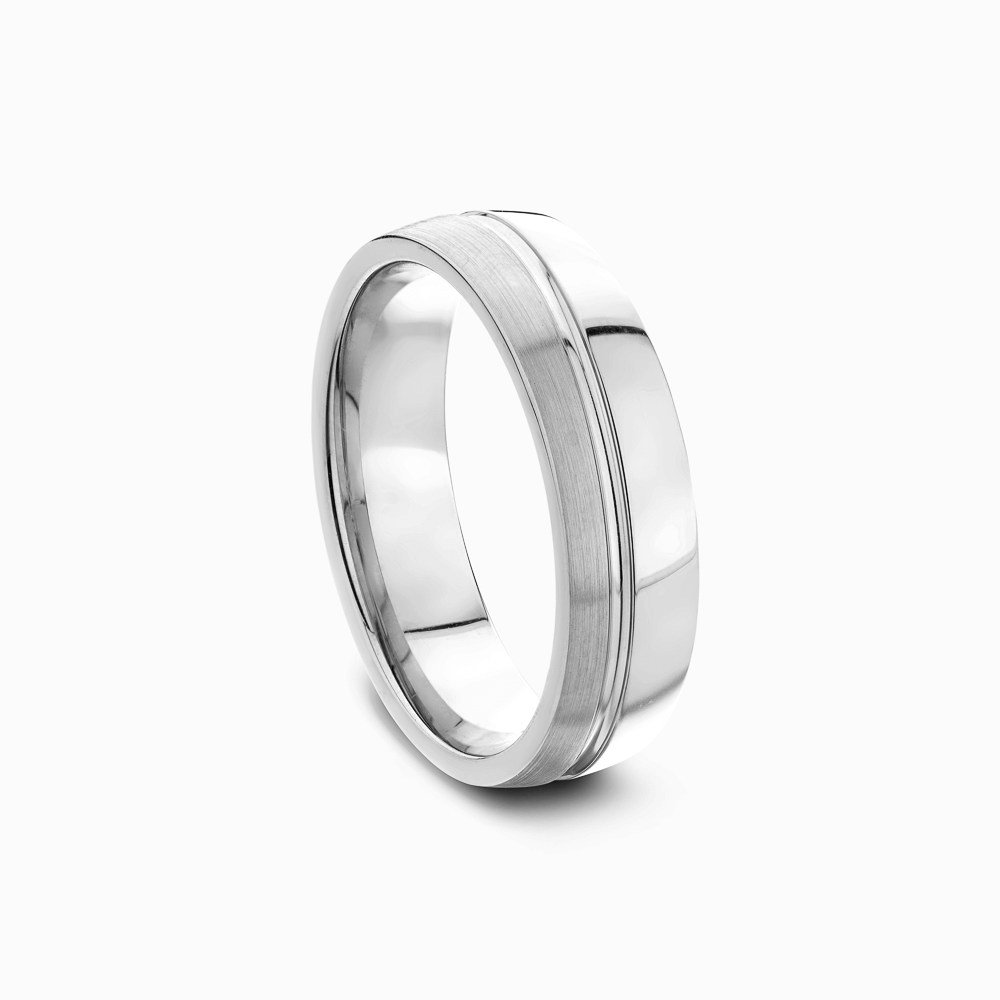 The Ecksand Iconic Wedding Band shown with  in 