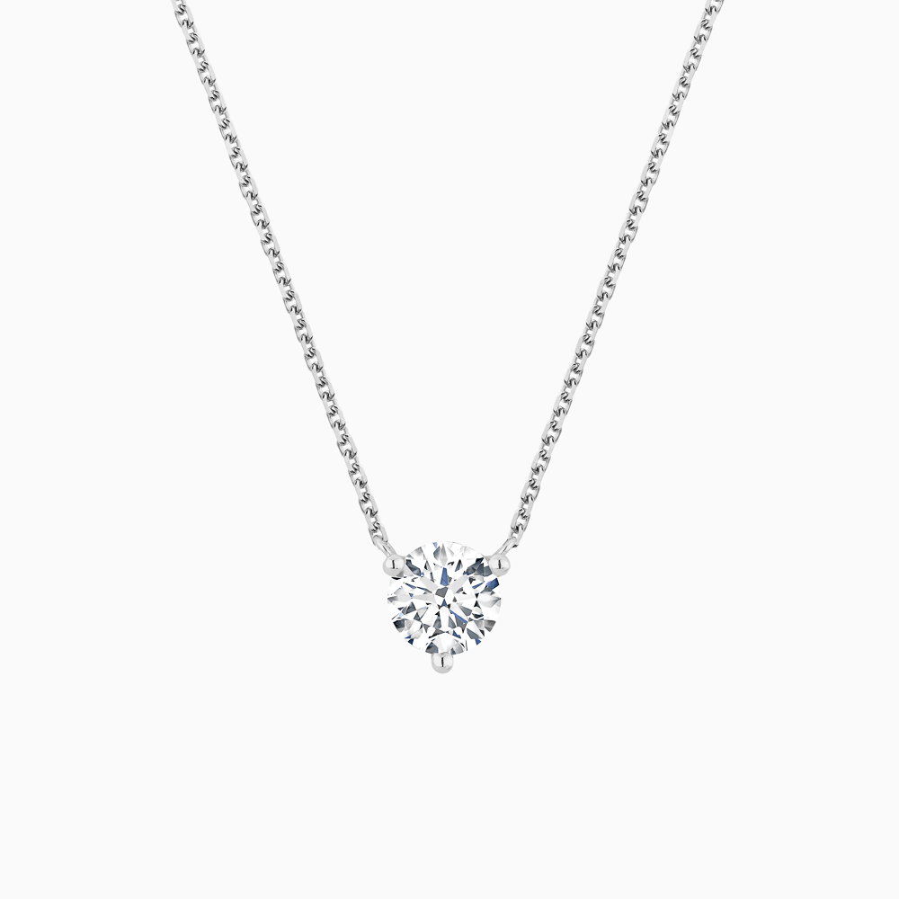The Ecksand Solitaire Diamond Necklace shown with Natural 0.20ct, VS2+/ F+ in 18k White Gold