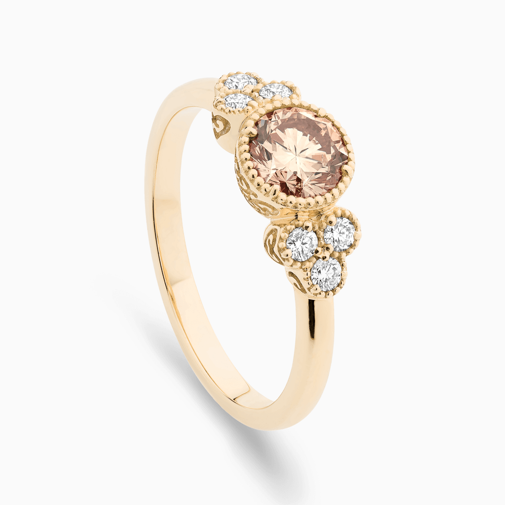 Diamant champagne bague hotsell