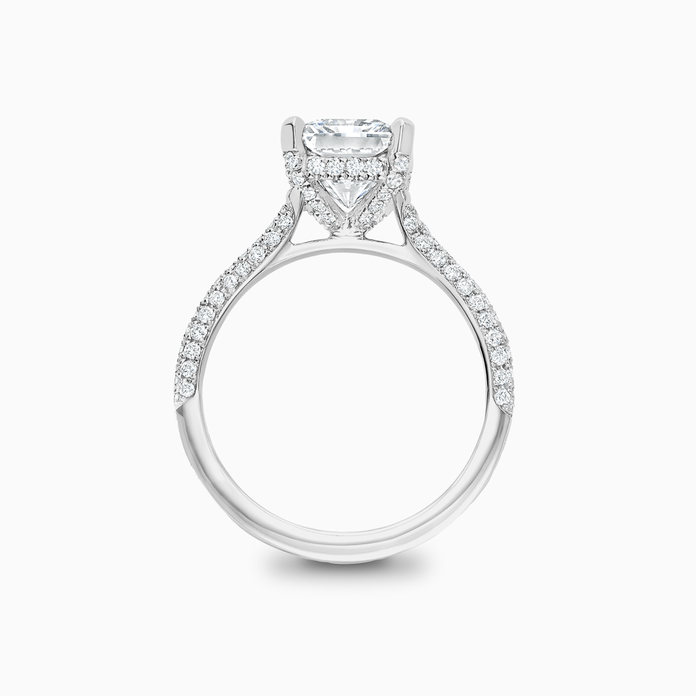 The Ecksand Diamond Engagement Ring with Diamond Pavé Cathedral Setting shown with  in 