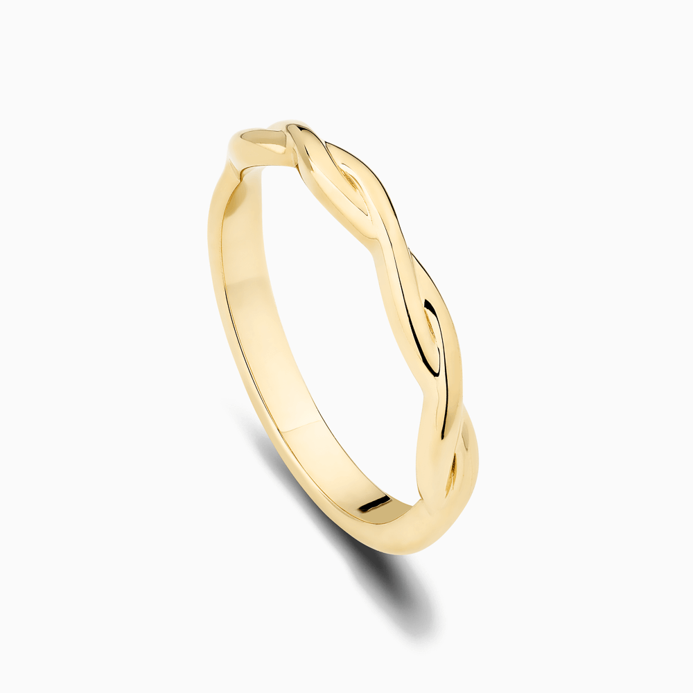 The Ecksand Half Twisted Wedding Ring shown with  in 