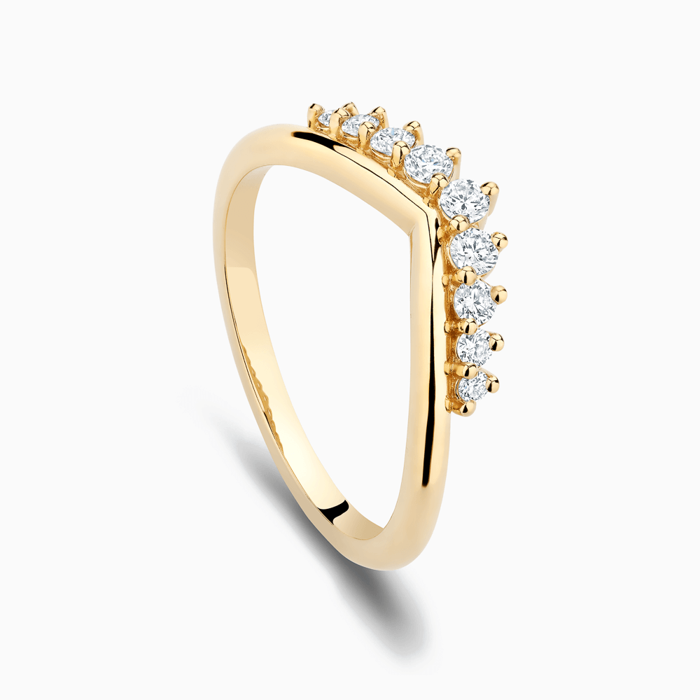 The Ecksand Curved Diamond Pavé Ring shown with  in 