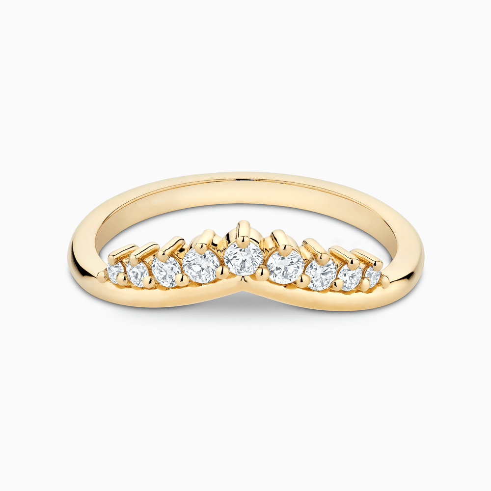 Pave wedding band yellow gold online