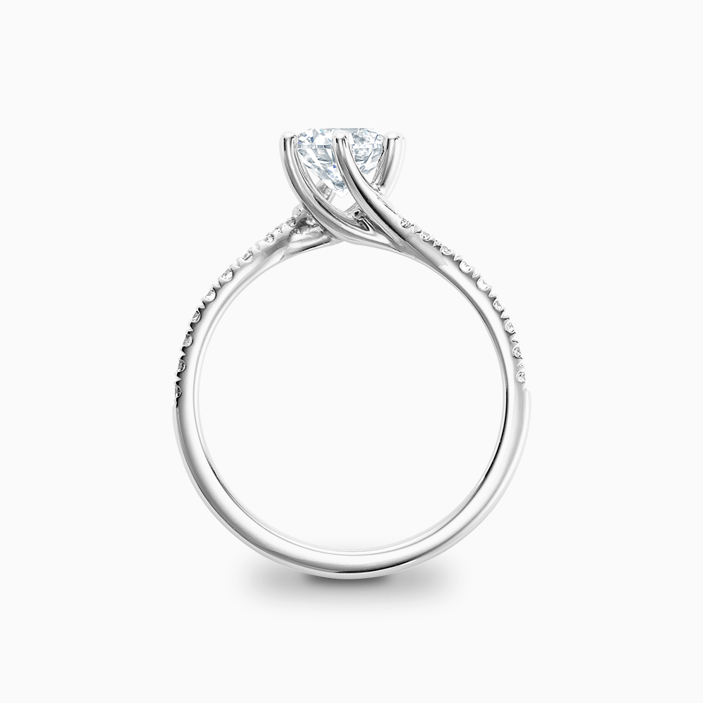 The Ecksand Diamond Engagement Ring with Twisted Prong Setting shown with  in 