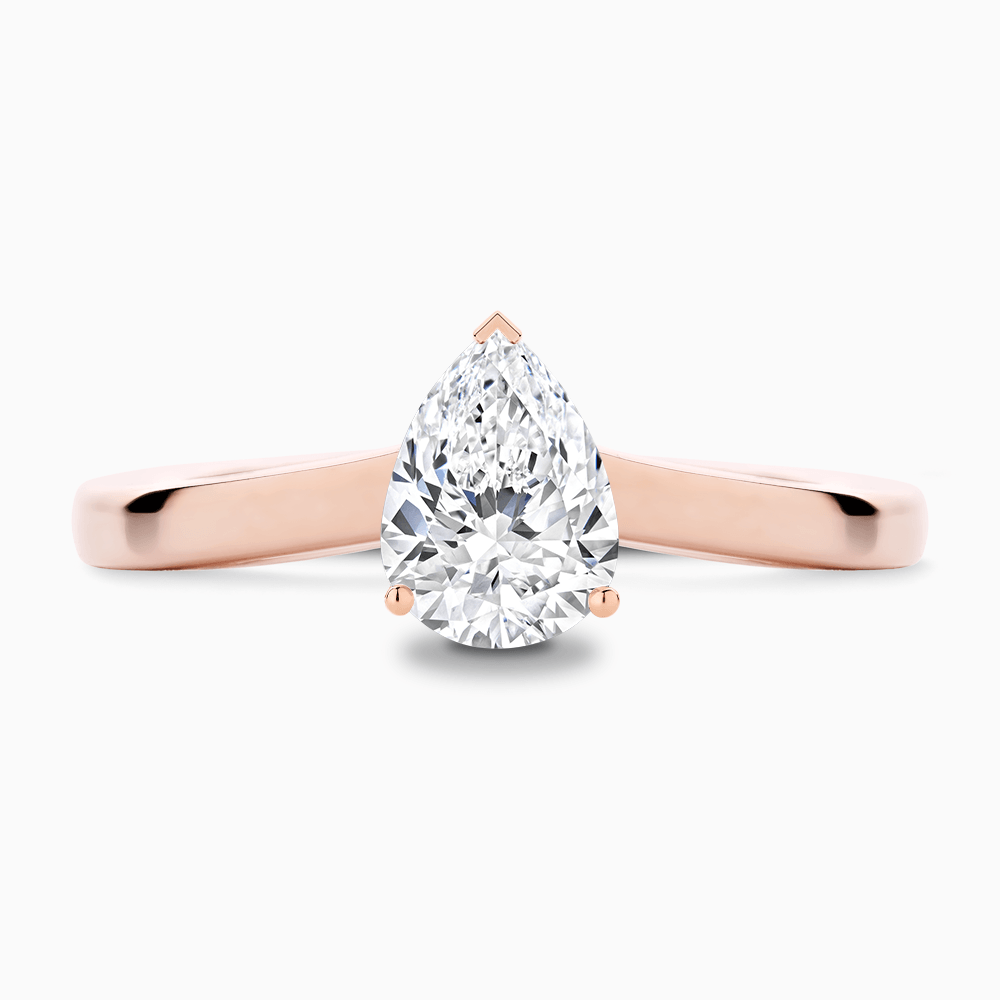 2.00 ct Pear Shaped J/VS1 Diamond Solitaire Engagement Ring 14K Yellow Gold
