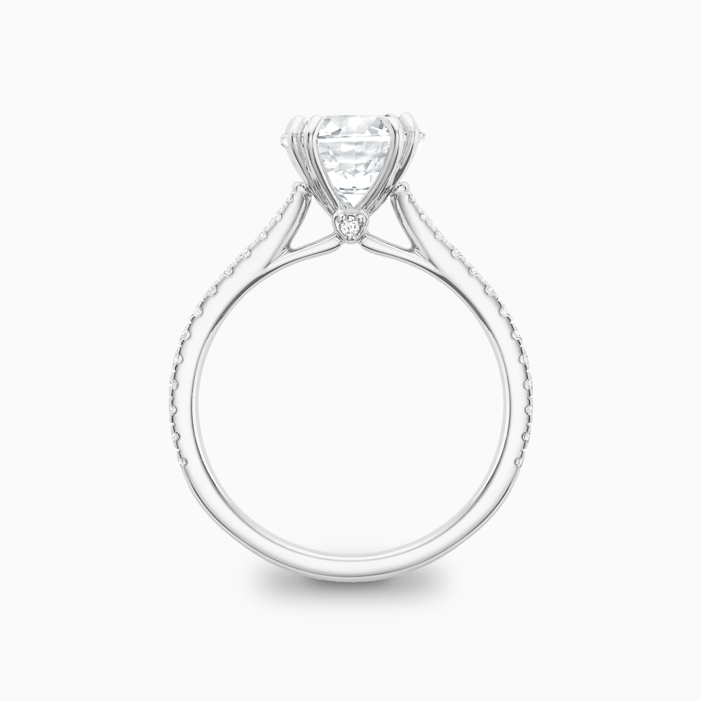 The Ecksand Diamond Engagement Ring with Double Prongs shown with  in 