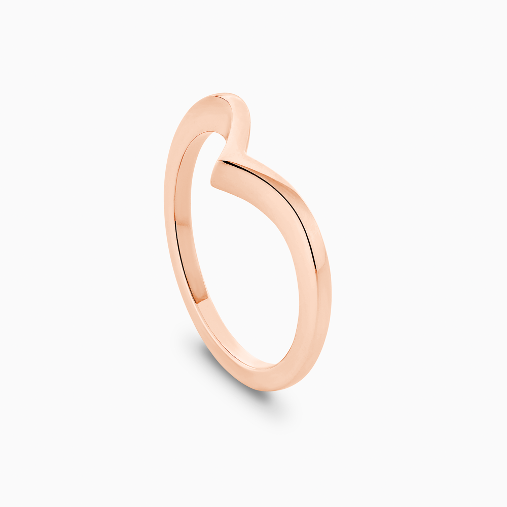 The Ecksand V-Shaped Wedding Ring shown with  in 