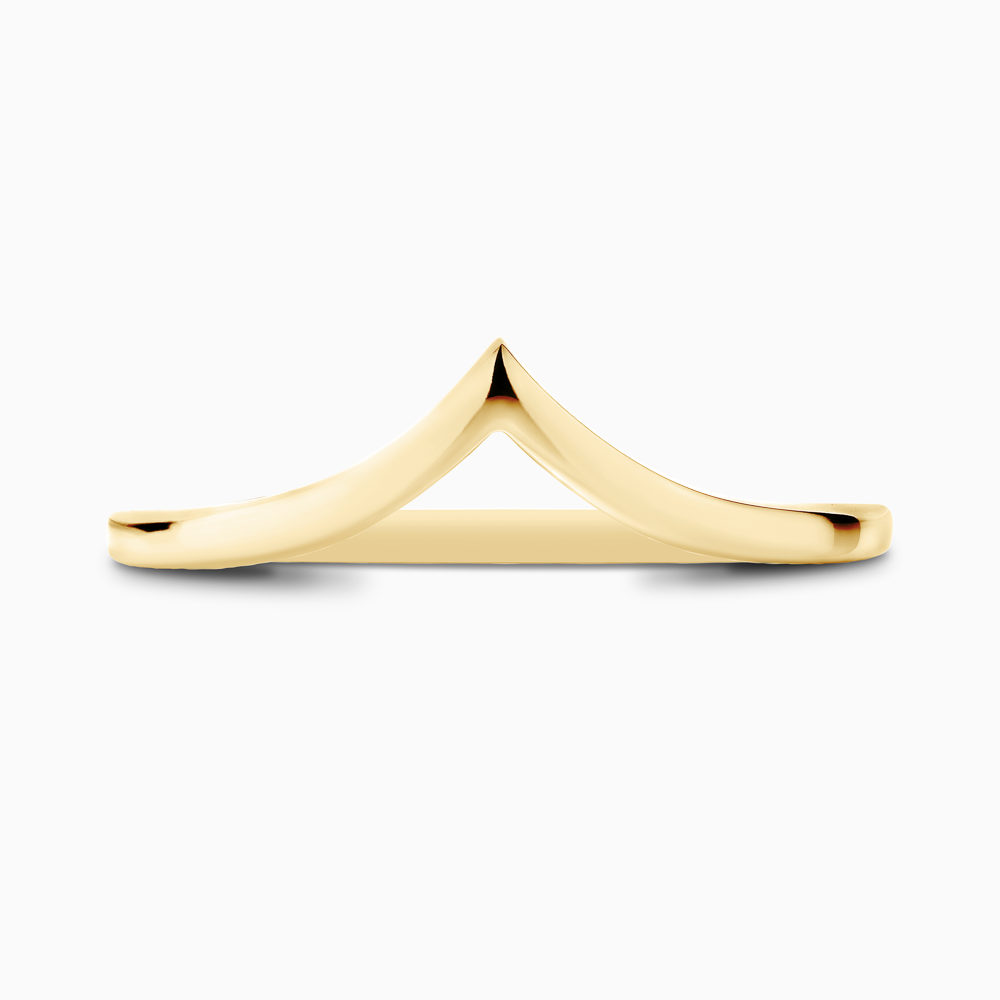 The Ecksand V-Shaped Wedding Ring shown with  in 18k Yellow Gold