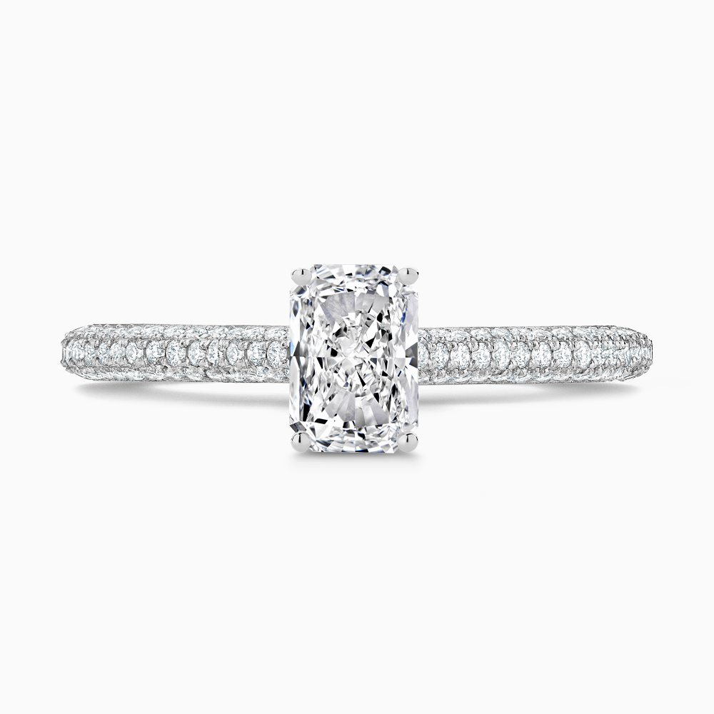 The Ecksand 9147 Diamond Engagement Ring with Diamond Pavé Cathedral Setting shown with  in Default Title