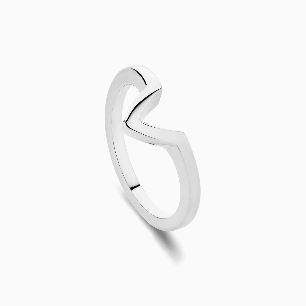 The Ecksand V-Curved Wedding Ring shown with  in 