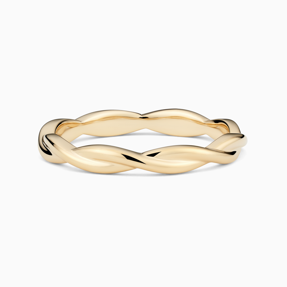 The Ecksand Full Twisted Wedding Ring shown with  in 18k Yellow Gold