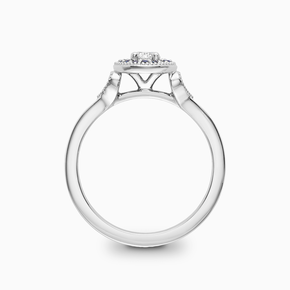 Halo ring with side stones discount