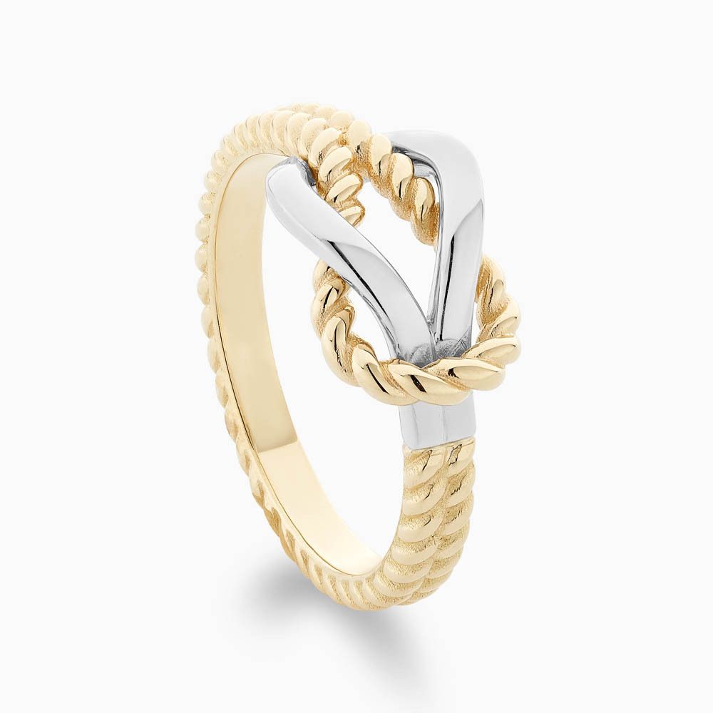 The Ecksand Twisted Gold Knot Ring shown with  in 