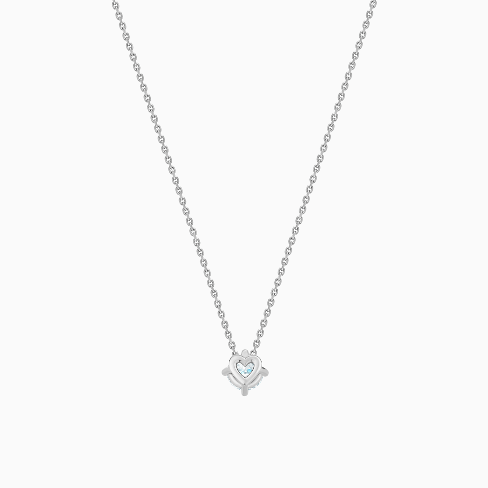 The Ecksand Secret Heart Solitaire Diamond Necklace shown with  in 