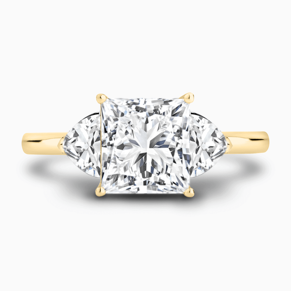 Trillion cut gemstone rings on sale