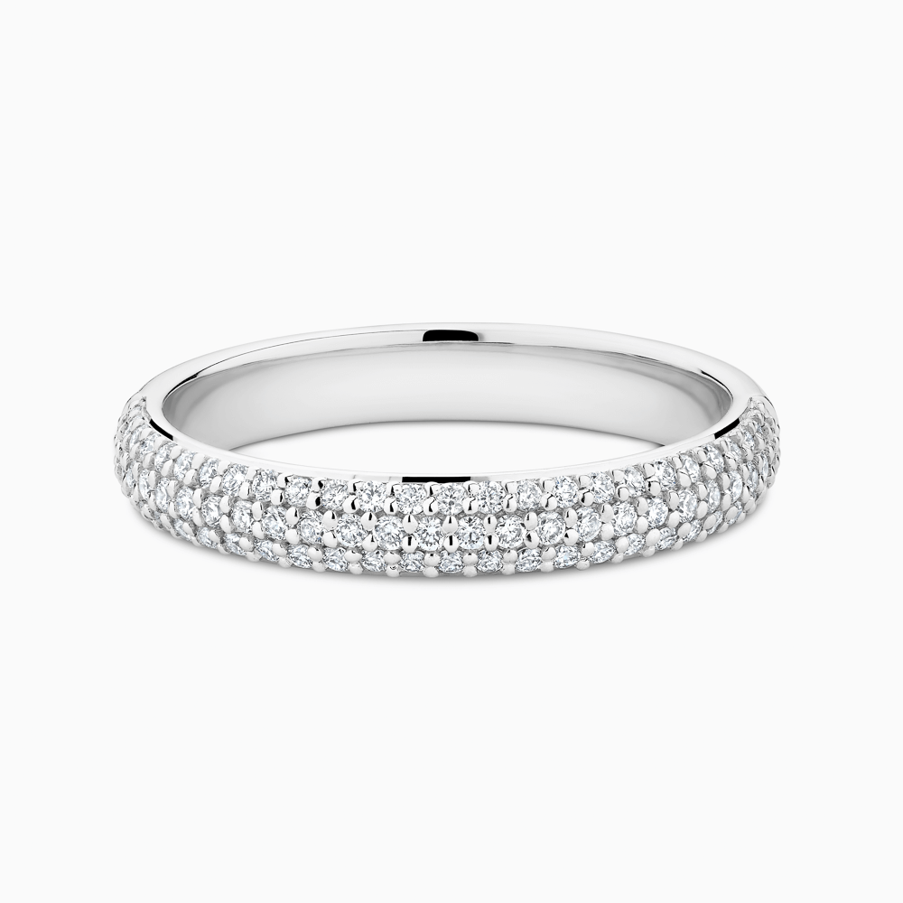 Micro pave diamond eternity band deals