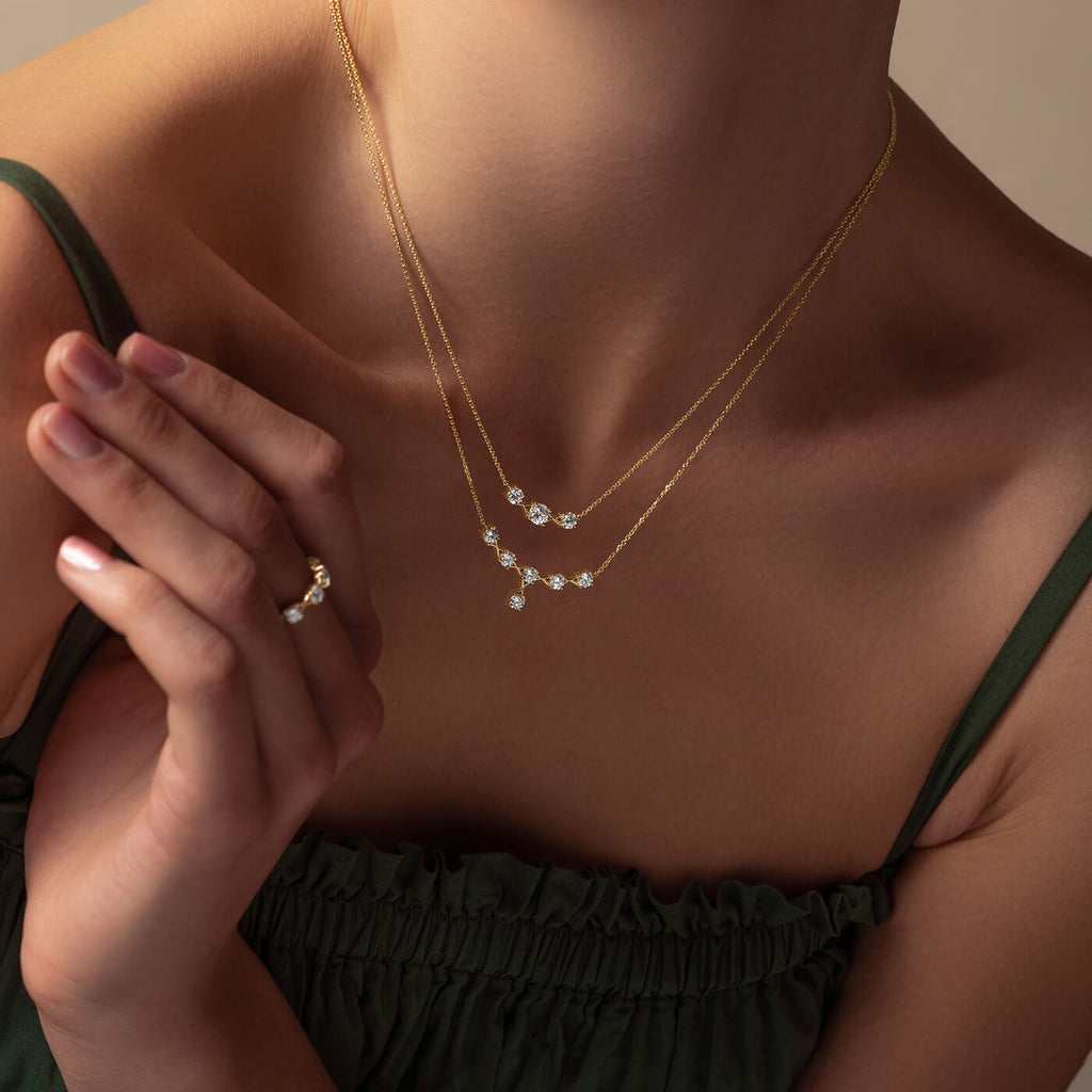 The Ecksand Interlocking X's Diamond Pendant Necklace shown with  in 