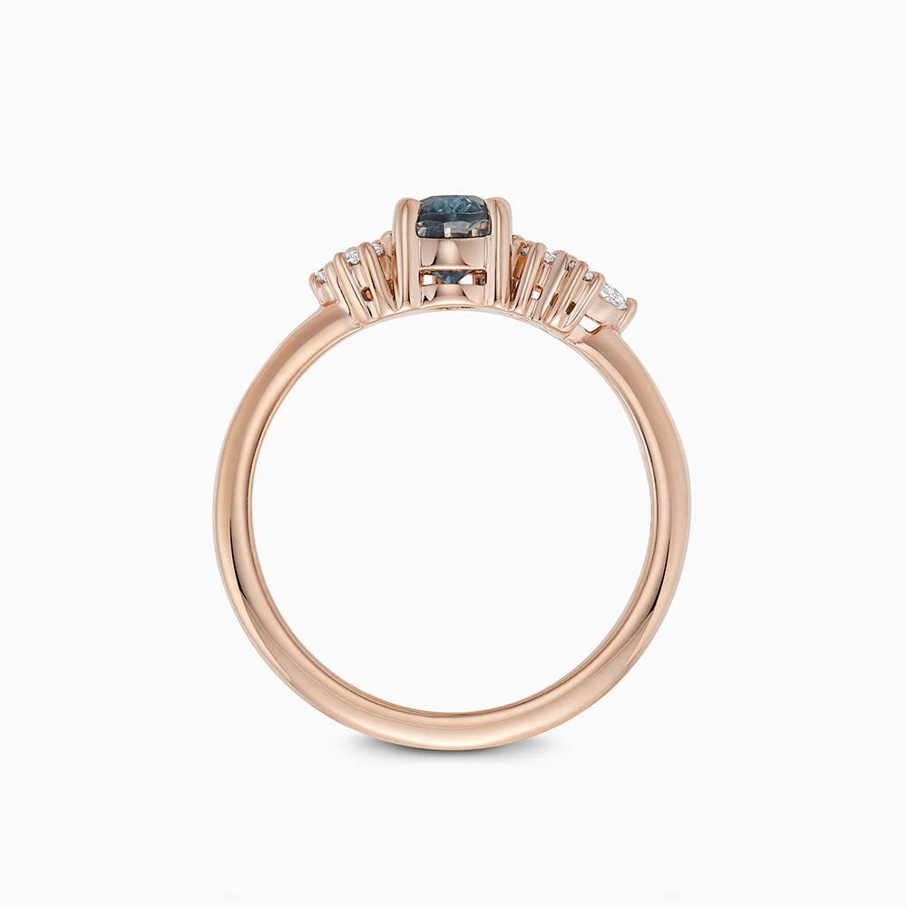 The Ecksand Blue Sapphire Engagement Ring shown with  in 