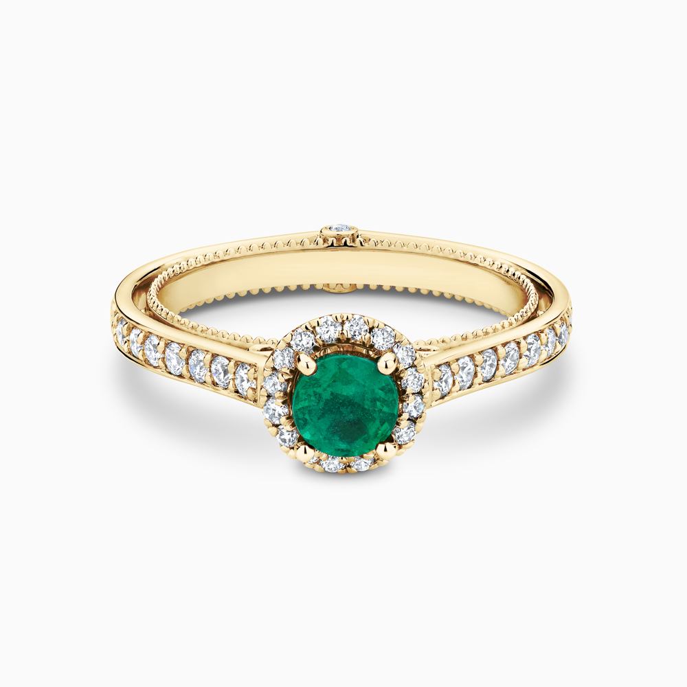 Halo gemstone ring discount