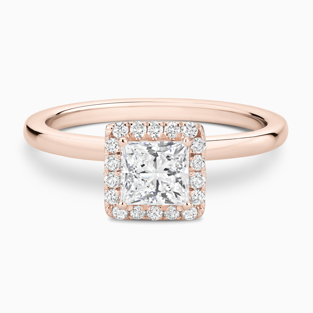 Plain princess cut engagement ring online