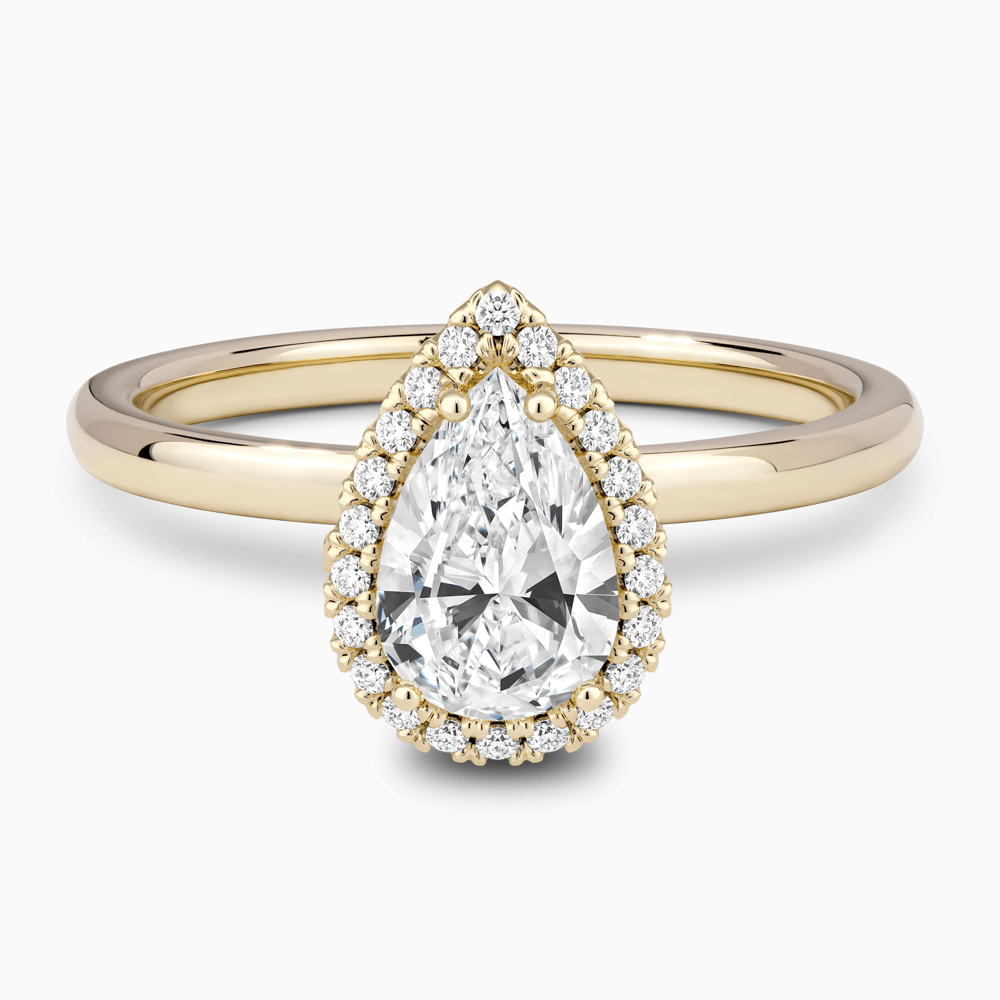 The Ecksand Vintage Engagement Ring with Diamond Halo shown with  in 