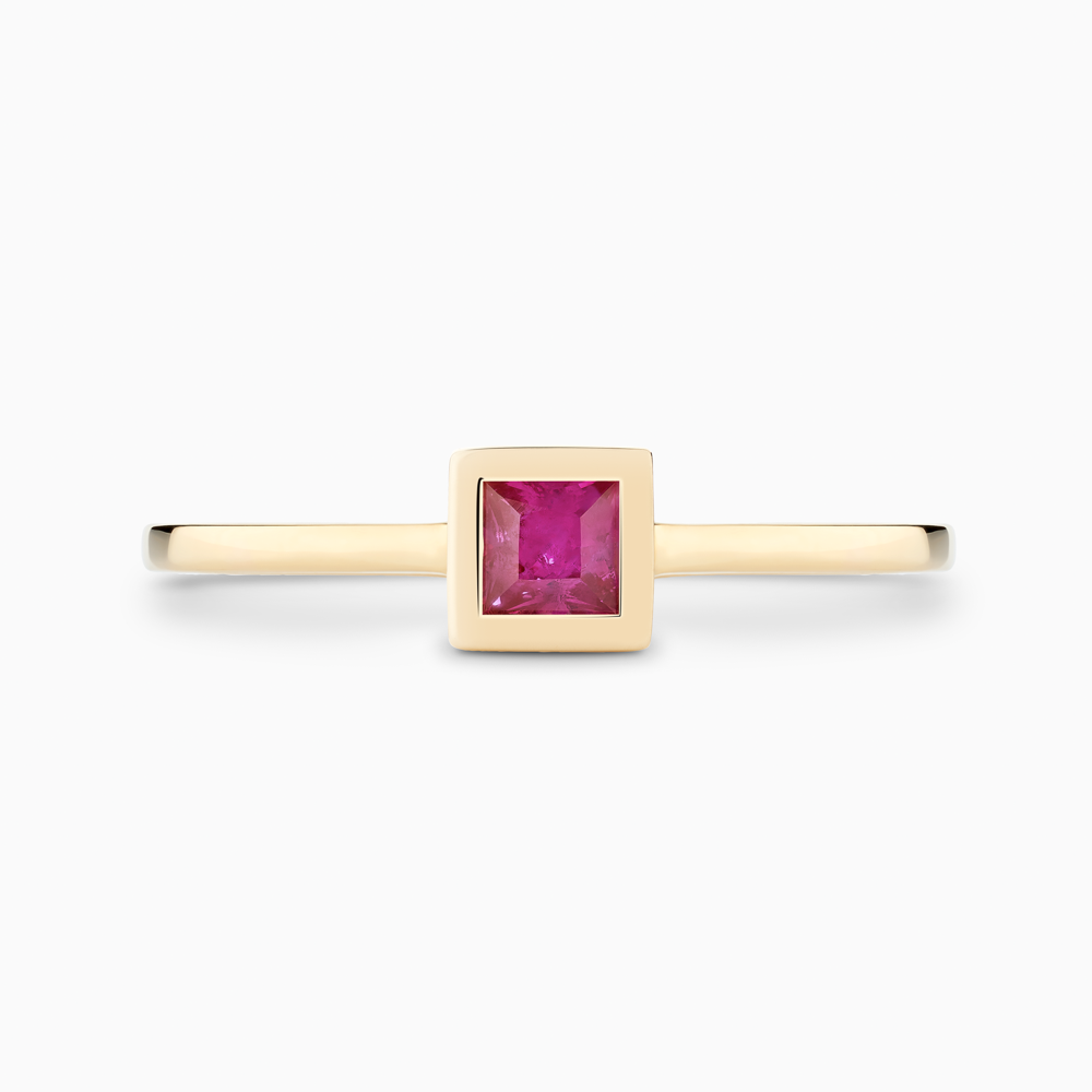 18K Rose Gold Stackable Band, Ruby - Nazar's & Co. Jewelers