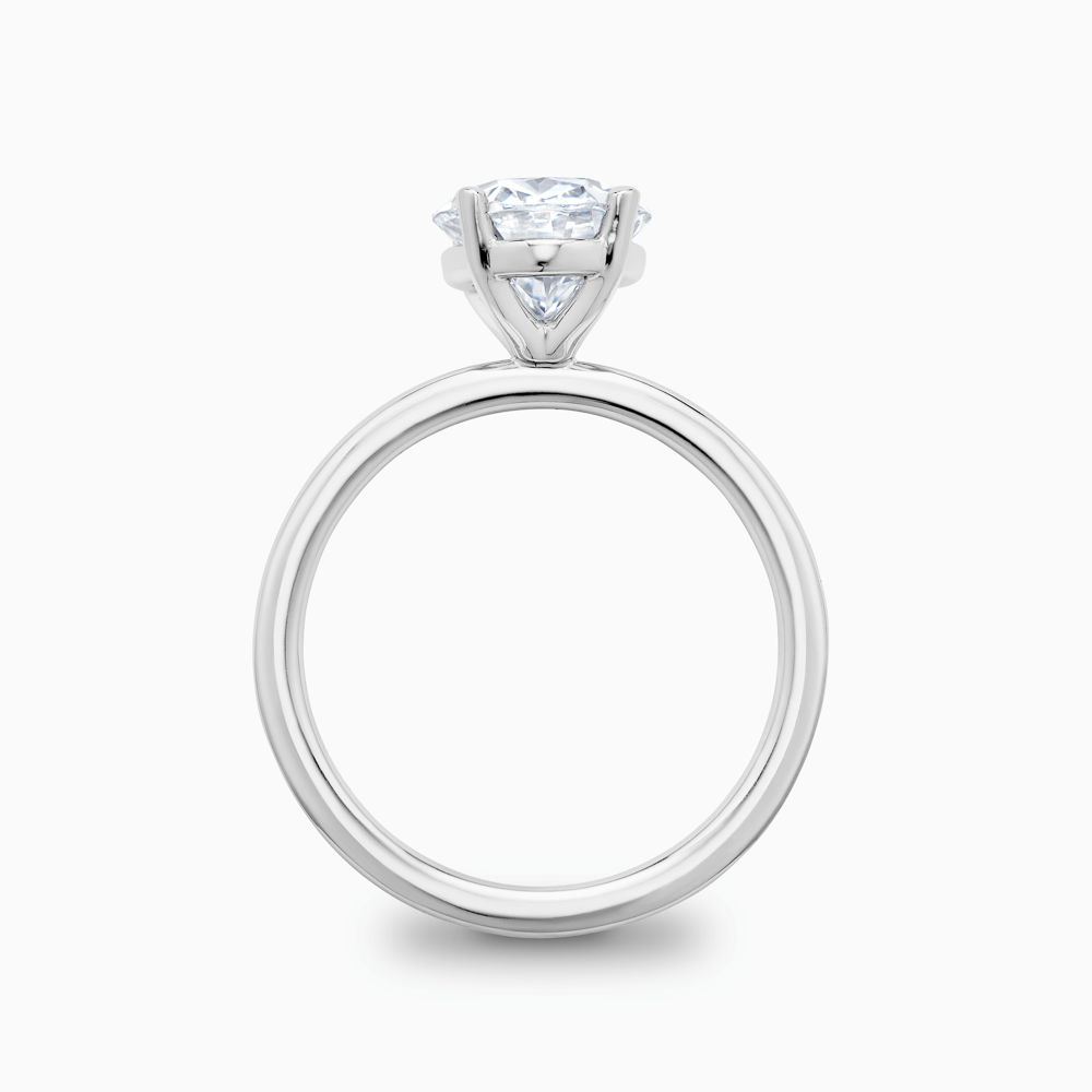 The Ecksand Solitaire Diamond Engagement Ring with Basket Setting shown with  in 