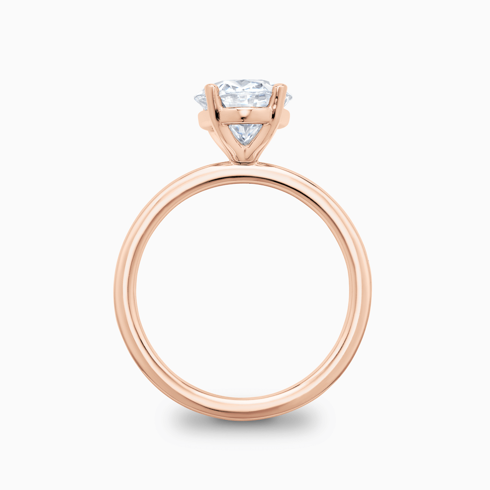The Ecksand Solitaire Diamond Engagement Ring with Basket Setting shown with  in 