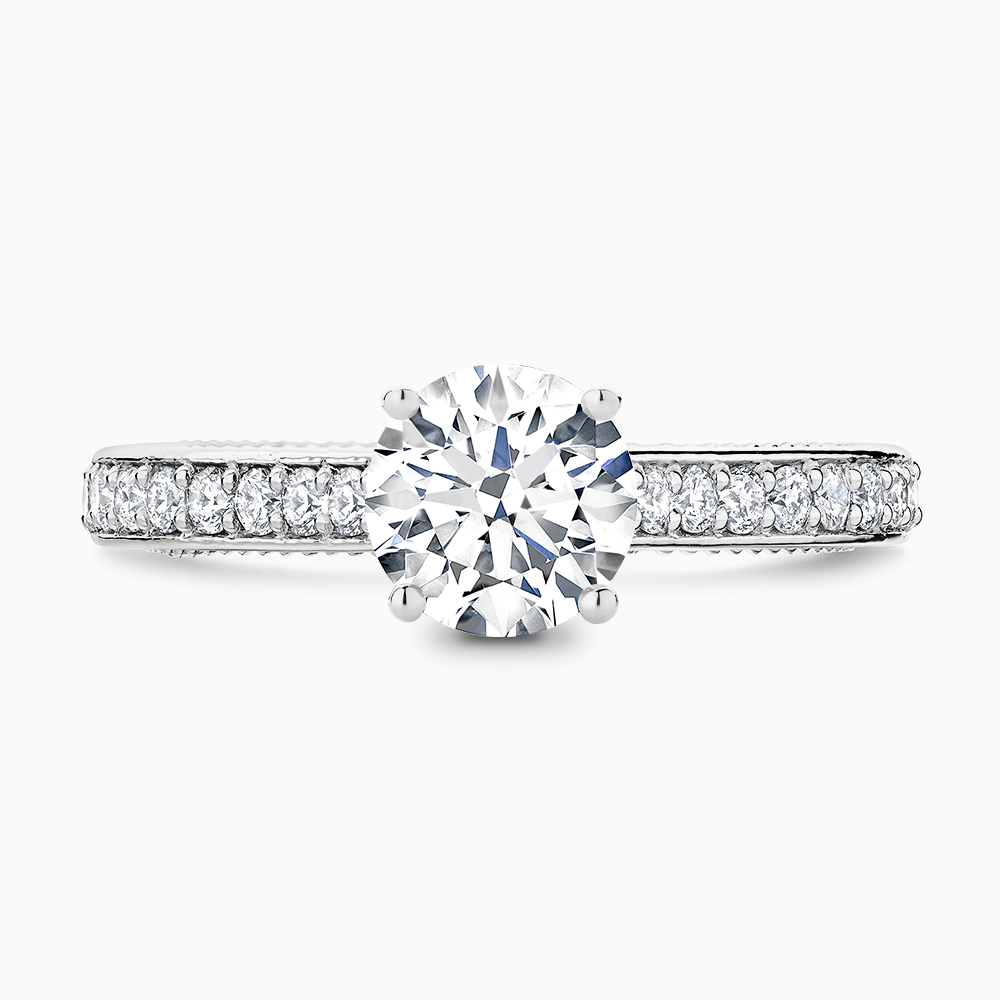 Bague solitaire double anneau sale