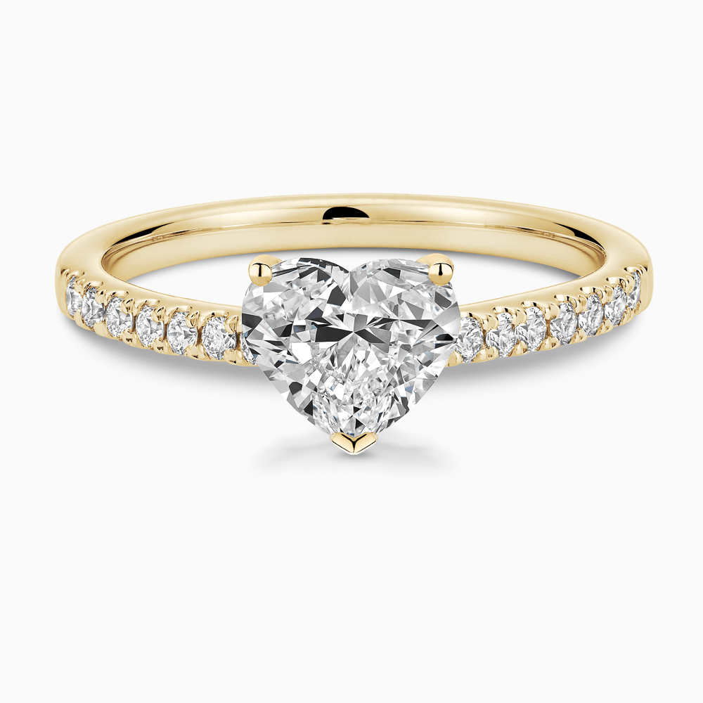 The Ecksand Diamond Engagement Ring with Cathedral Setting shown with  in 