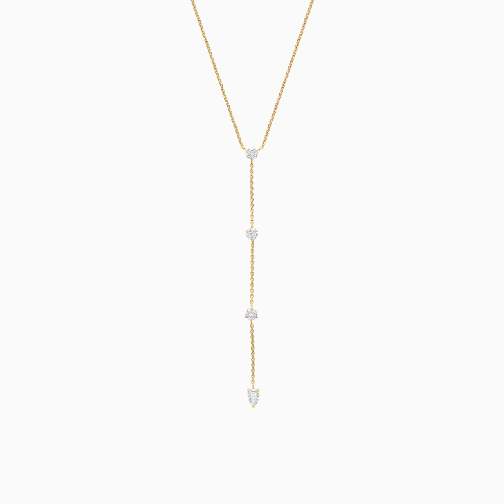 Diamond lariat necklace white gold on sale