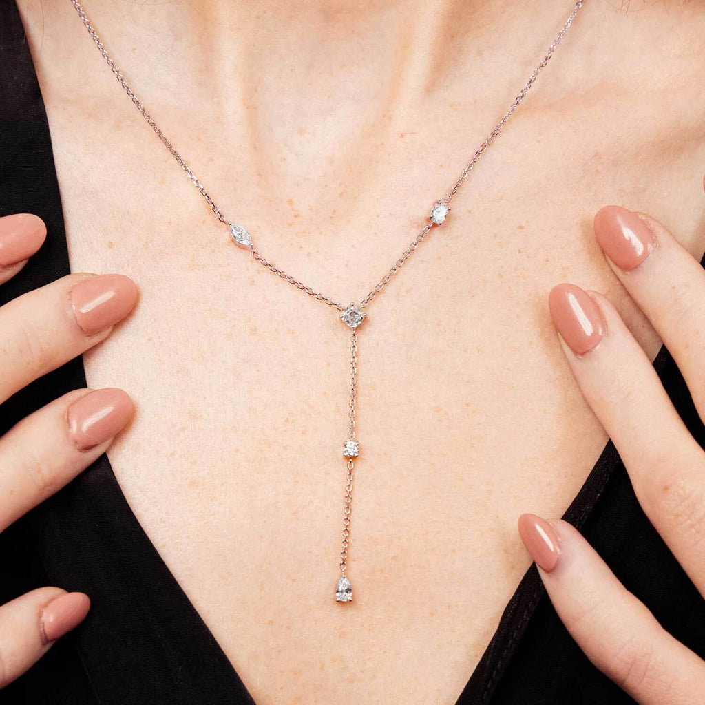 The Ecksand Five-Stone Diamond Necklace shown with  in 