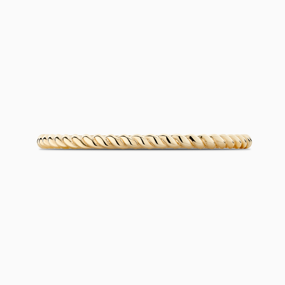The Ecksand Tresses Twisted Gold Ring shown with  in 18k Yellow Gold