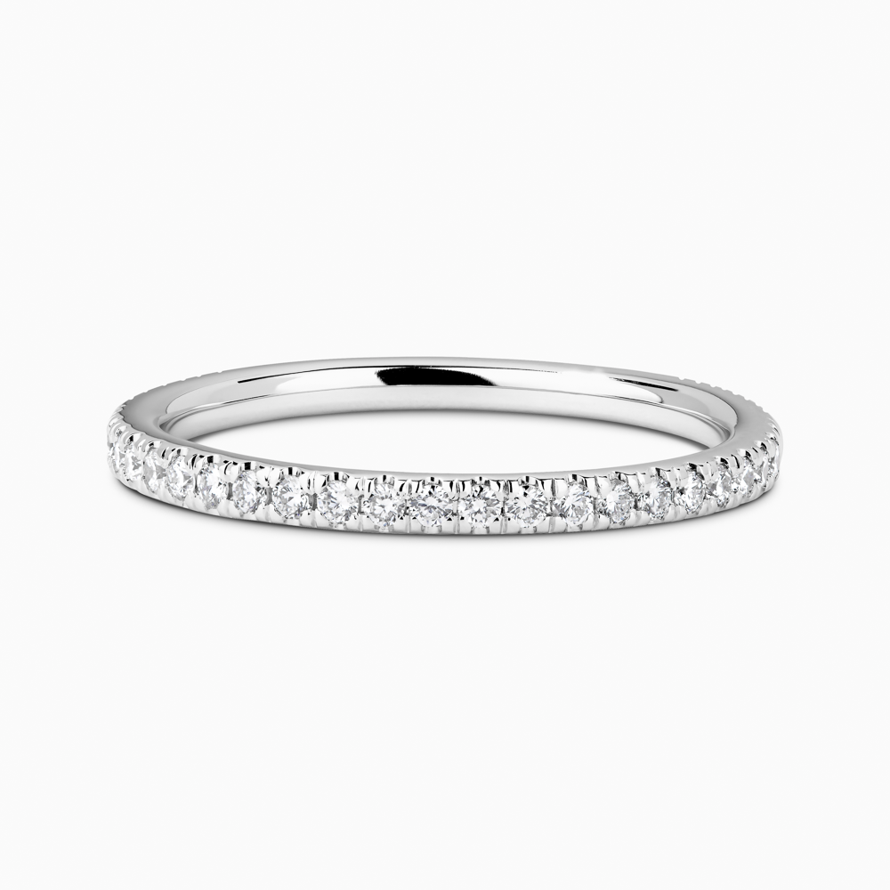 The Ecksand Timeless Diamond Pavé Eternity Ring shown with Lab-grown VS2+/ F+ in Platinum