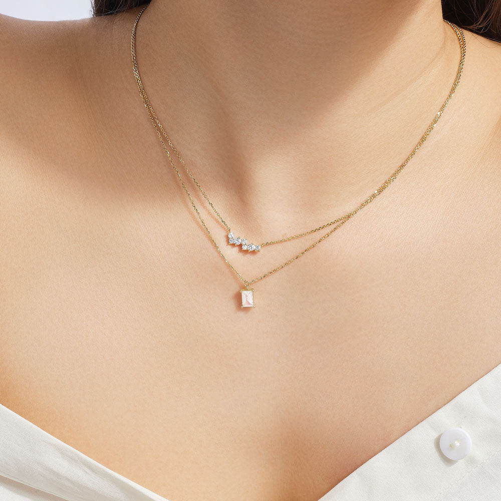 The Ecksand Cluster Diamond Pendant Necklace shown with  in 