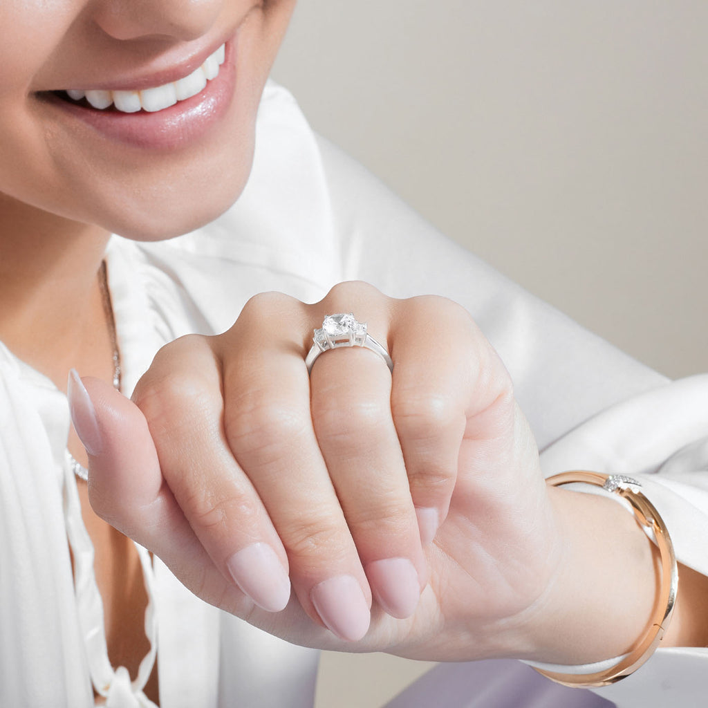 Triple Stone & Three Stone Diamond Engagement Rings | TACORI