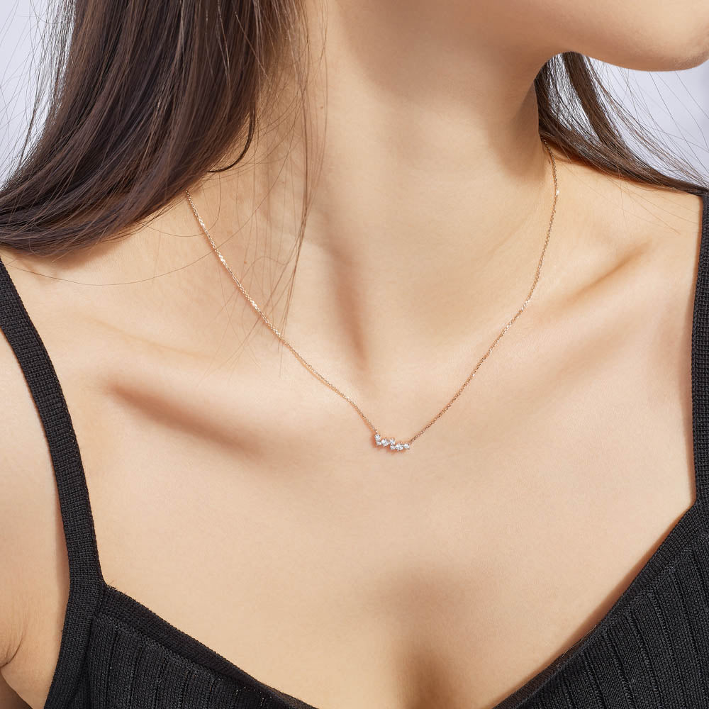 The Ecksand Cluster Diamond Pendant Necklace shown with  in 