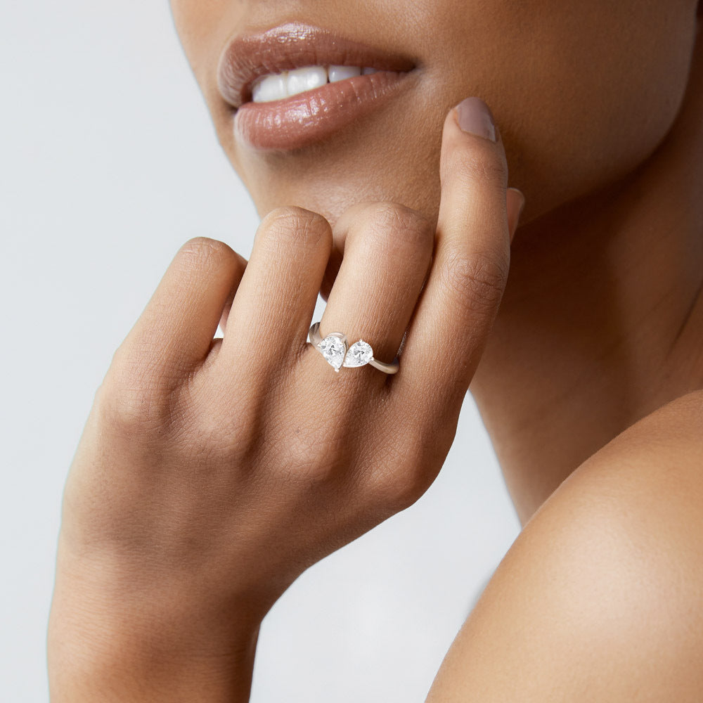 Lyla | Pear Lab-Grown Diamond Engagement Ring – Kate & Kole