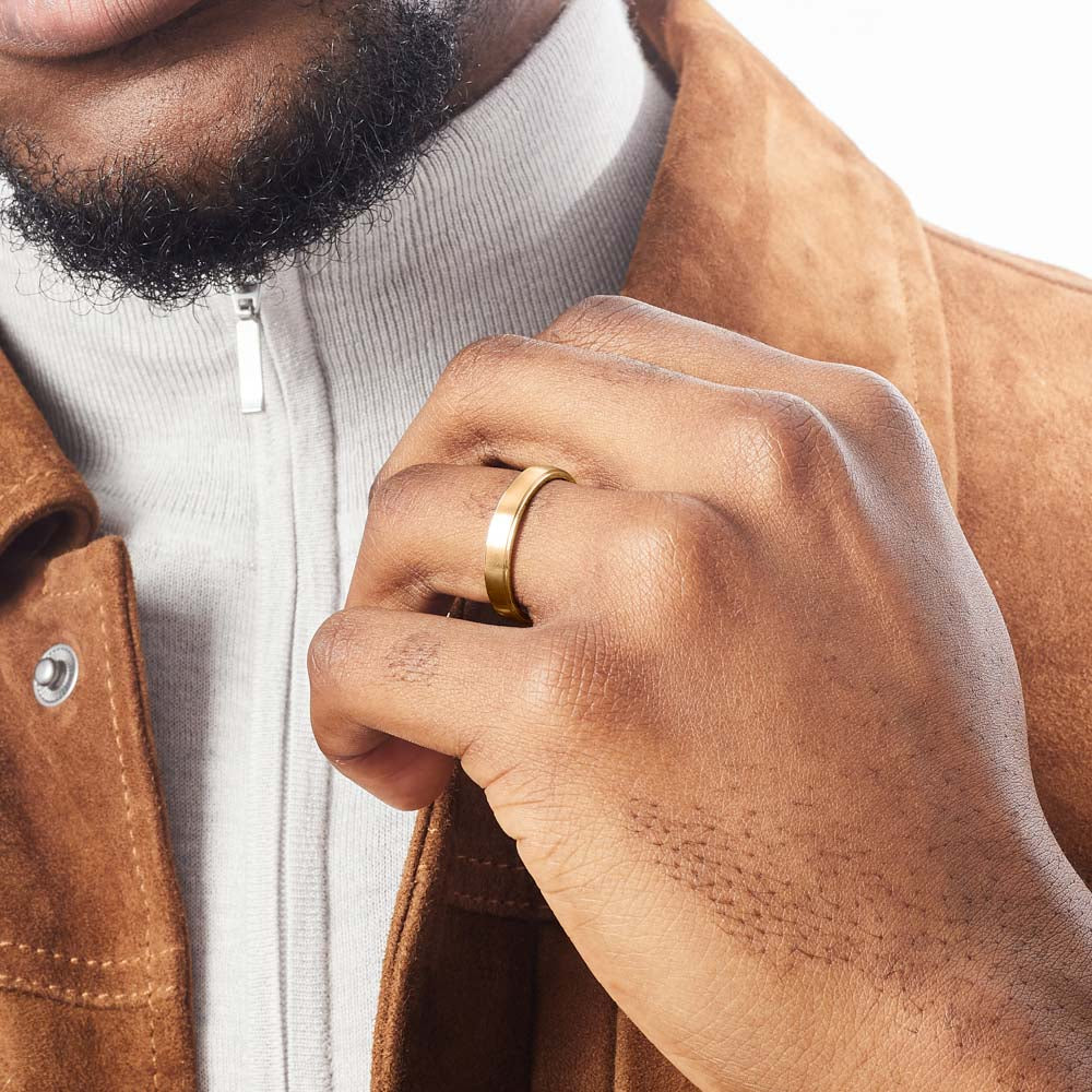 Round-Edged Wedding Ring Ecksand